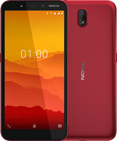 Nokia C1 color rojo